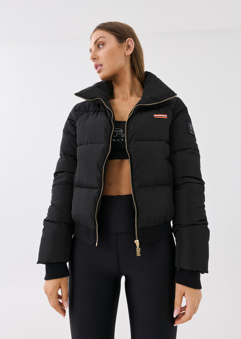 Ramp Run Puffer Jacket | Black | P.E Nation