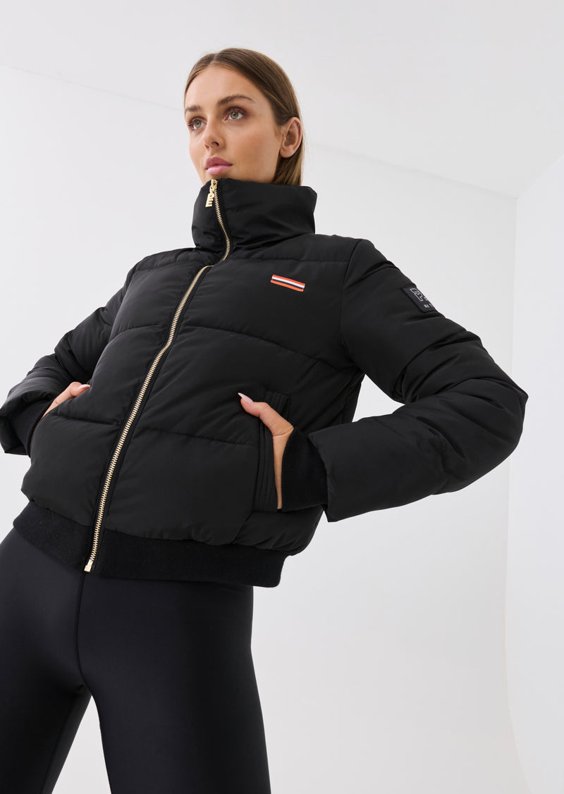 Ramp Run Puffer Jacket | Black | P.E Nation