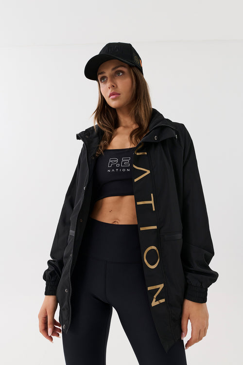 BLOCKSHOT JACKET IN BLACK