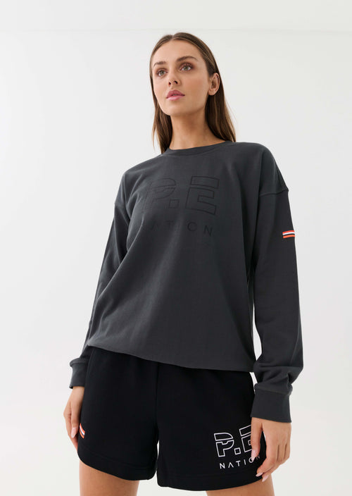 HEADS UP SWEAT IN CHARCOAL