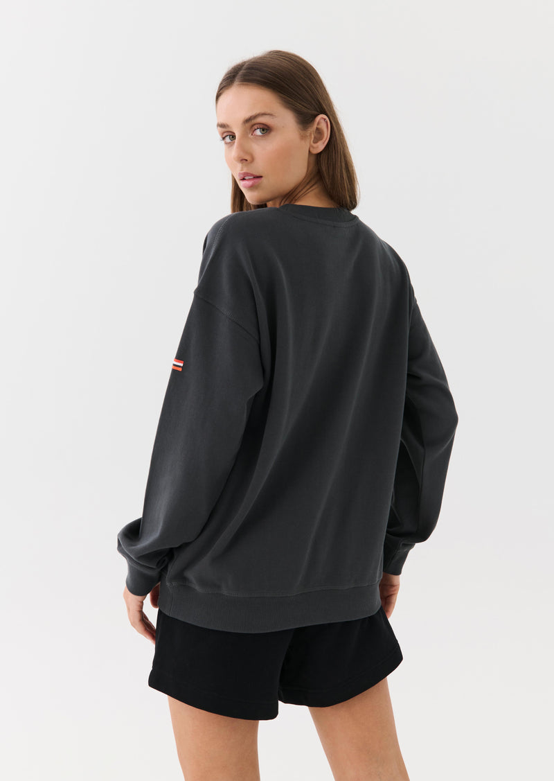 HEADS UP SWEAT IN CHARCOAL