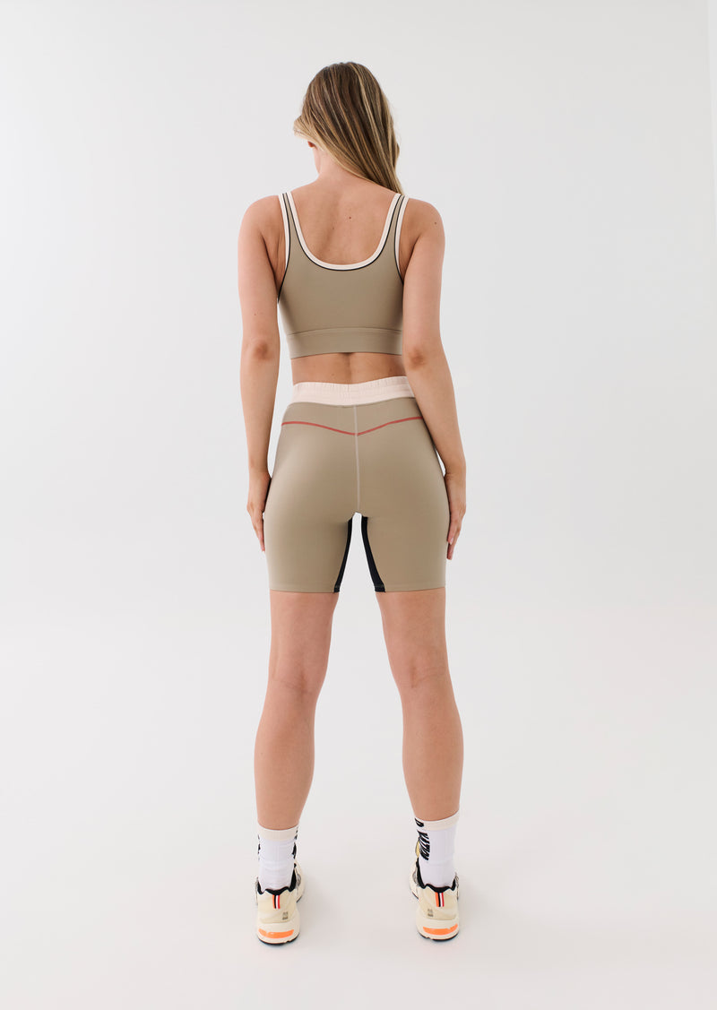 UNDEFEATED BIKE SHORT IN PEARLED IVORY