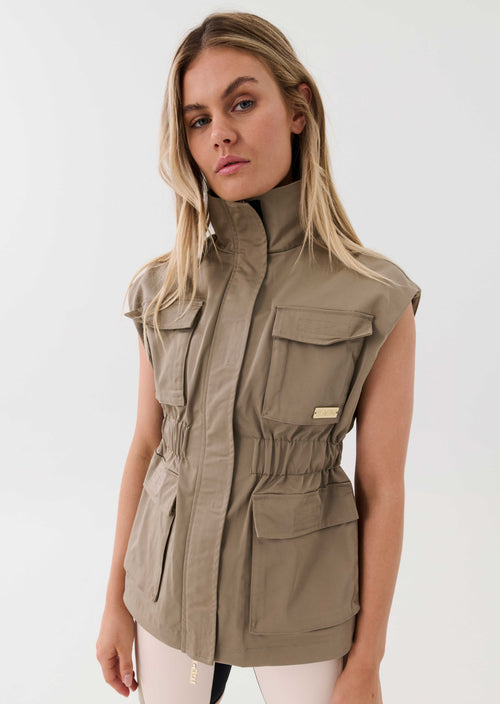 CROSSCOURT JACKET IN SILVER MINK