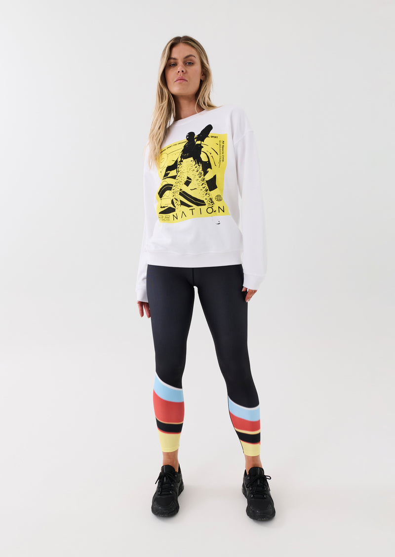 UPBEAT SWEAT IN OPTIC WHITE