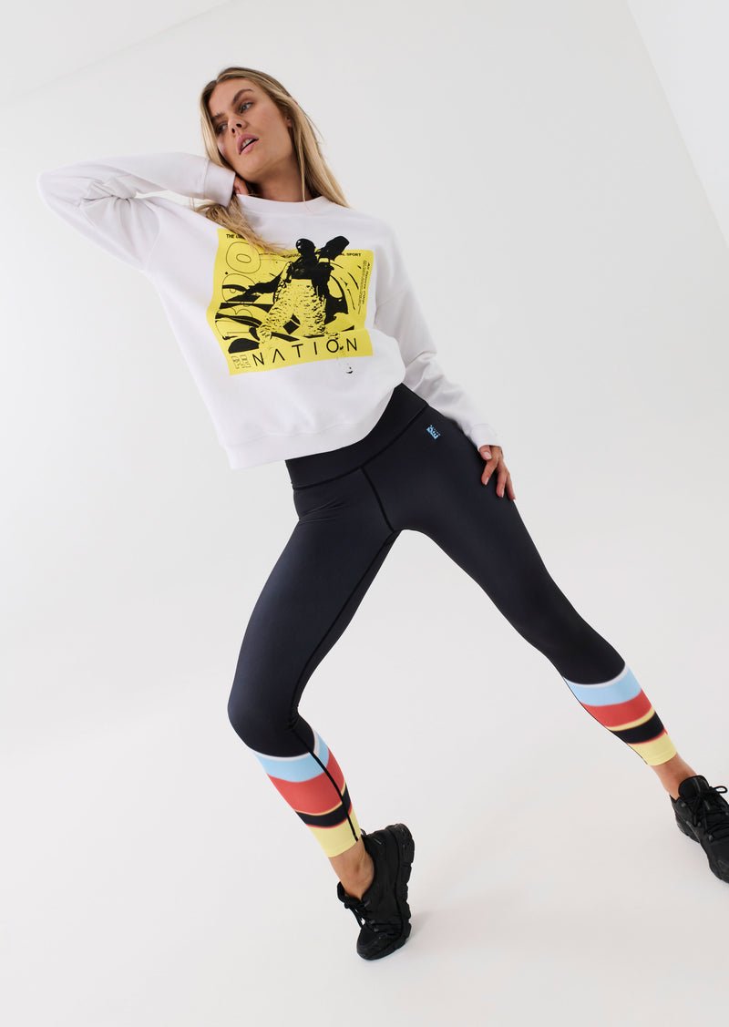 UPBEAT SWEAT IN OPTIC WHITE