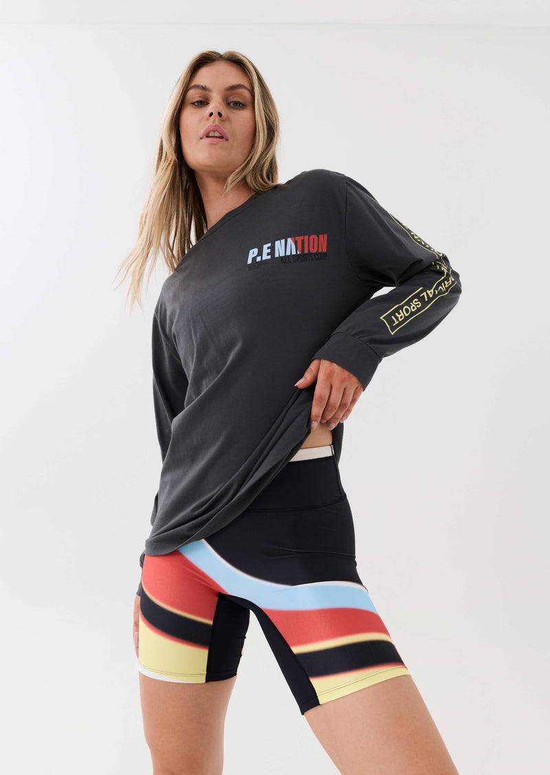 ELECTRIFY L/S TEE IN DARK SHADOW