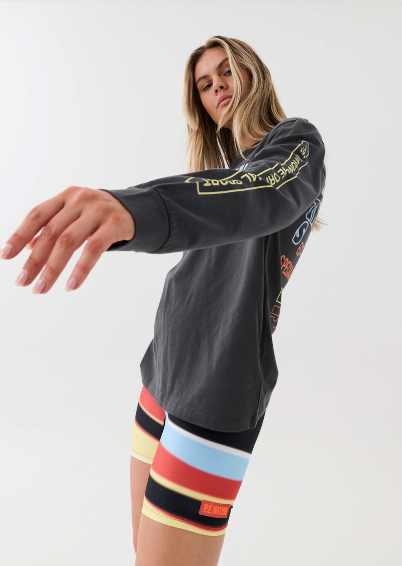 ELECTRIFY L/S TEE IN DARK SHADOW