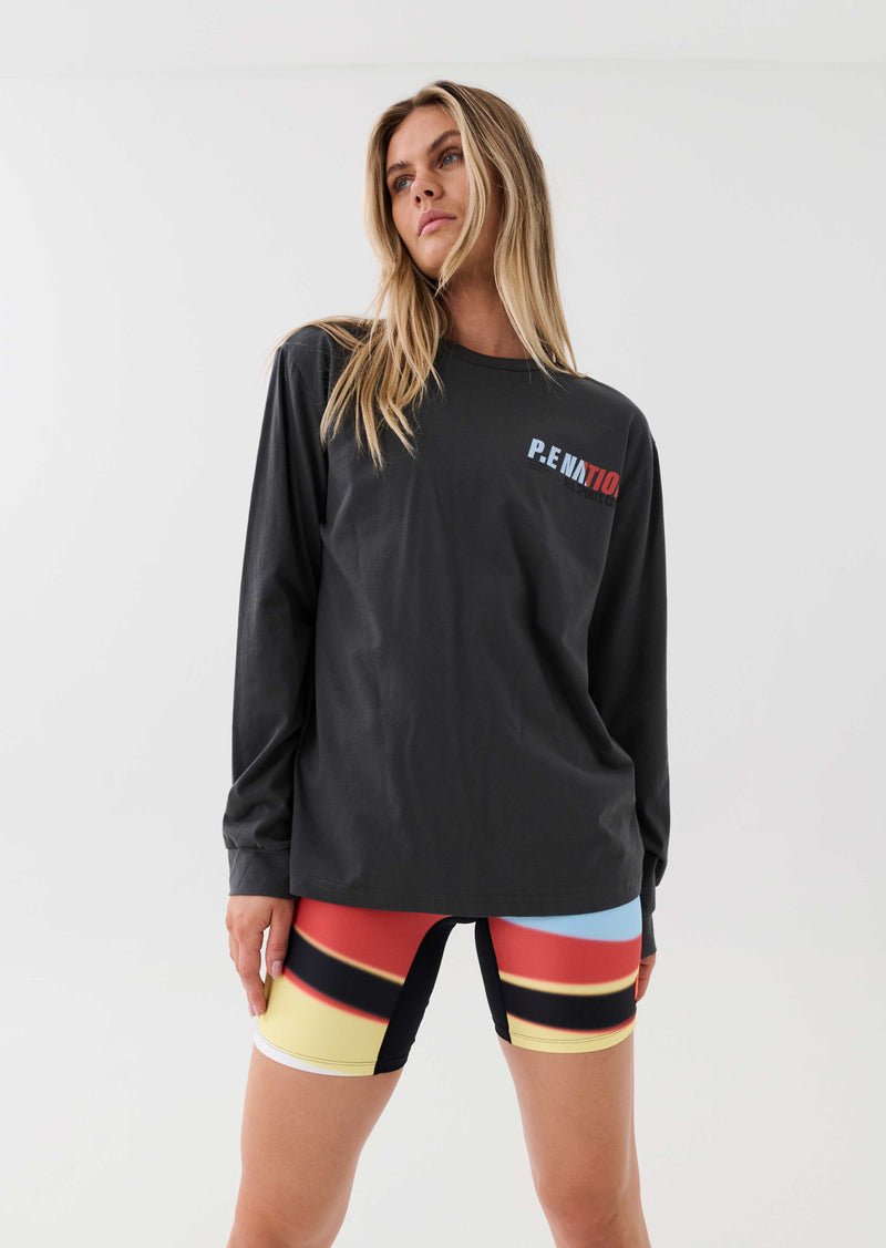 ELECTRIFY L/S TEE IN DARK SHADOW