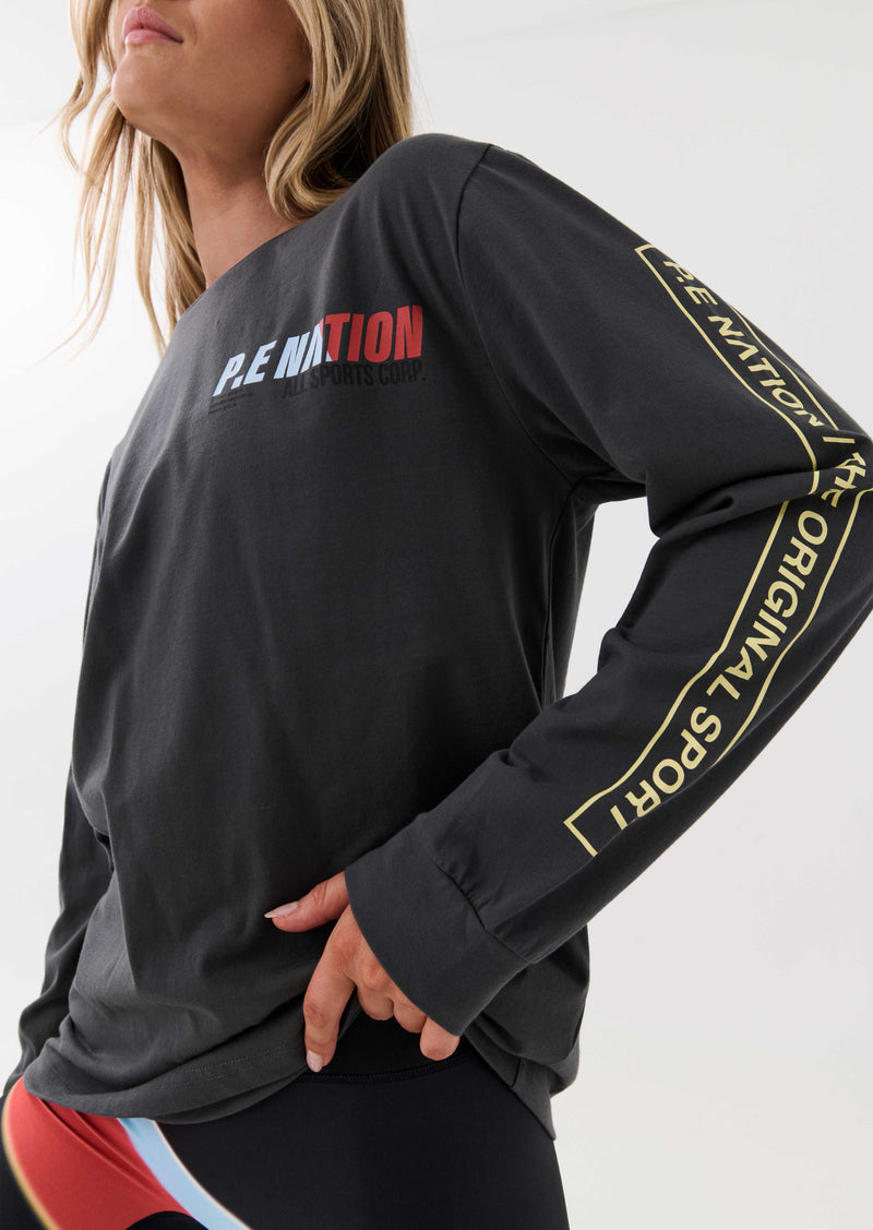 ELECTRIFY L/S TEE IN DARK SHADOW