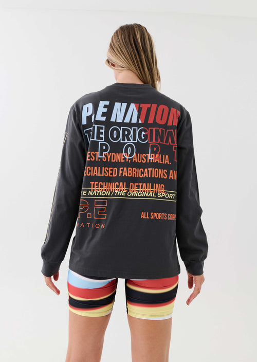 ELECTRIFY L/S TEE IN DARK SHADOW