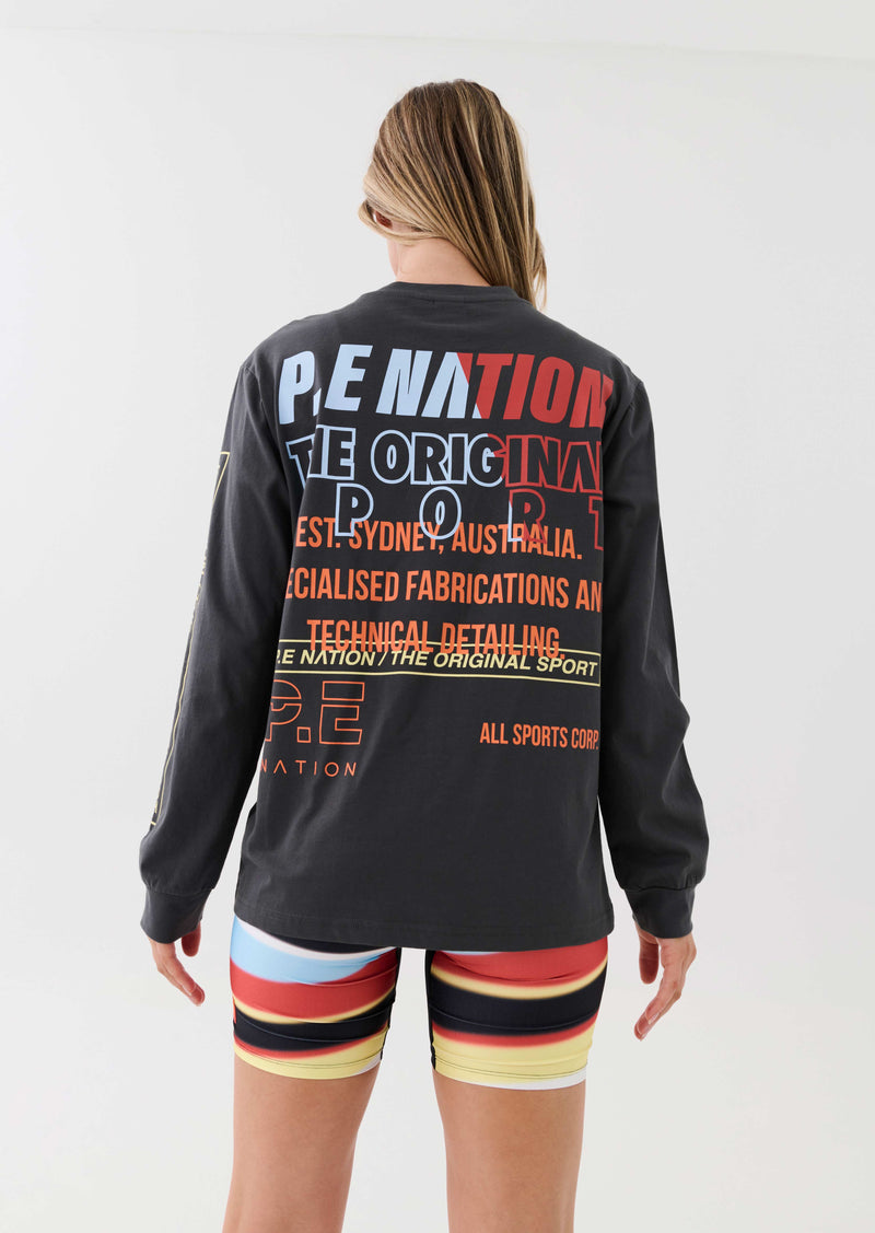 ELECTRIFY L/S TEE IN DARK SHADOW