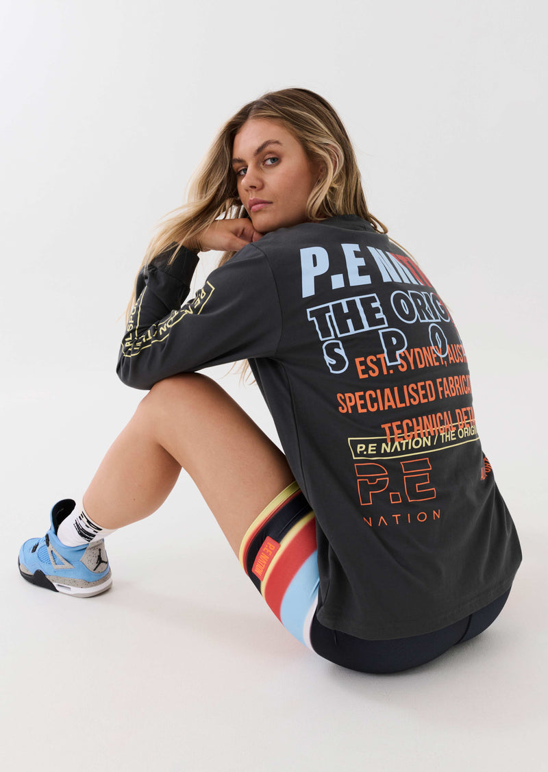 ELECTRIFY L/S TEE IN DARK SHADOW