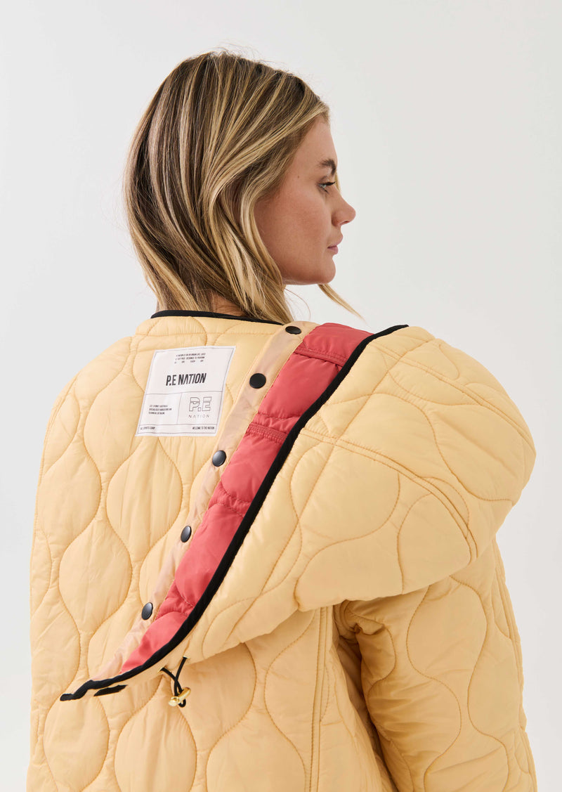 ADVOCATE JACKET IN APRICOT SHERBET