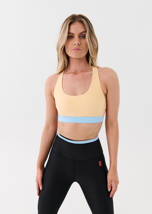 DENIZEN SPORTS BRA IN APRICOT SHERBET