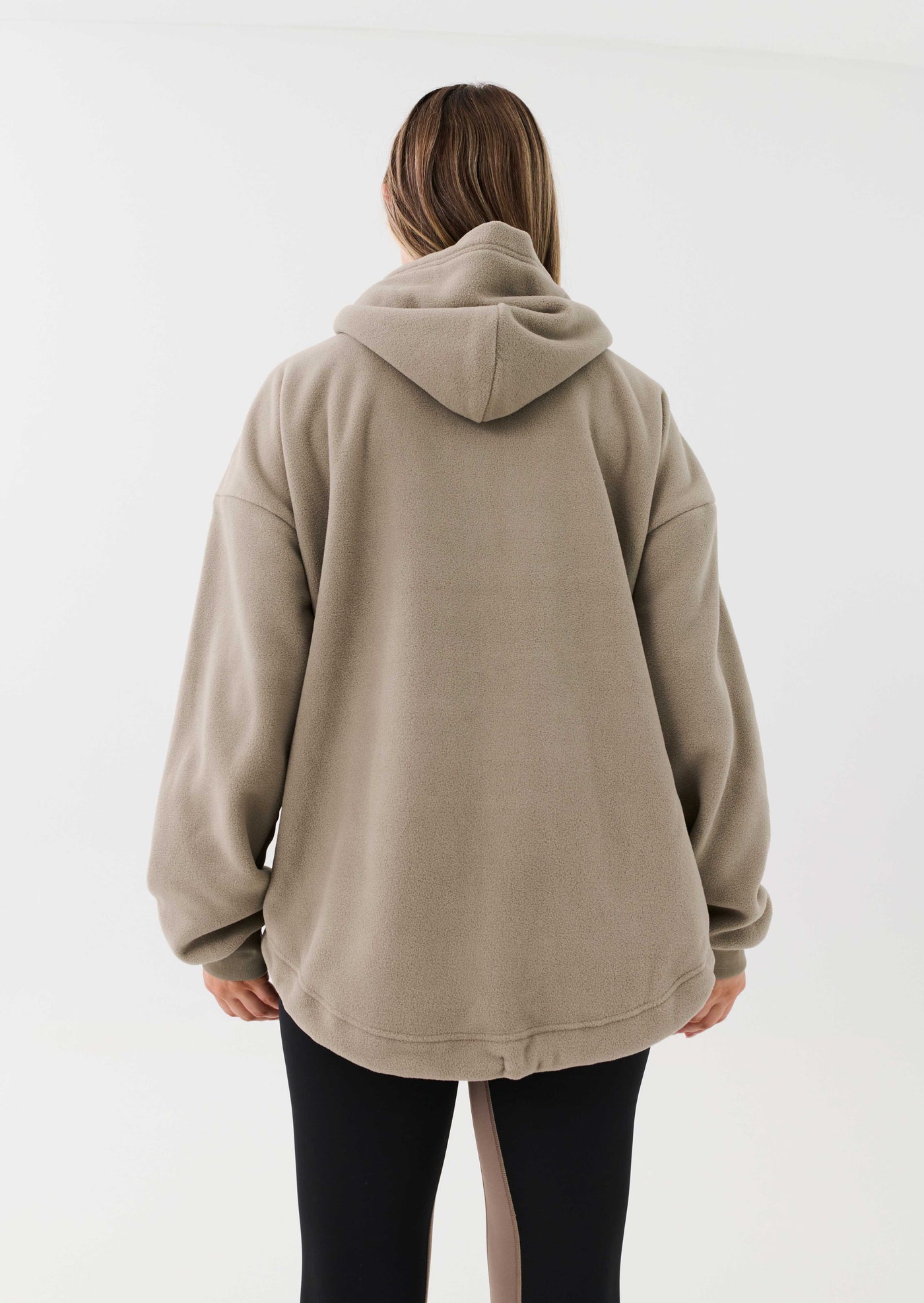 CENTURY HOODIE IN SILVER MINK
