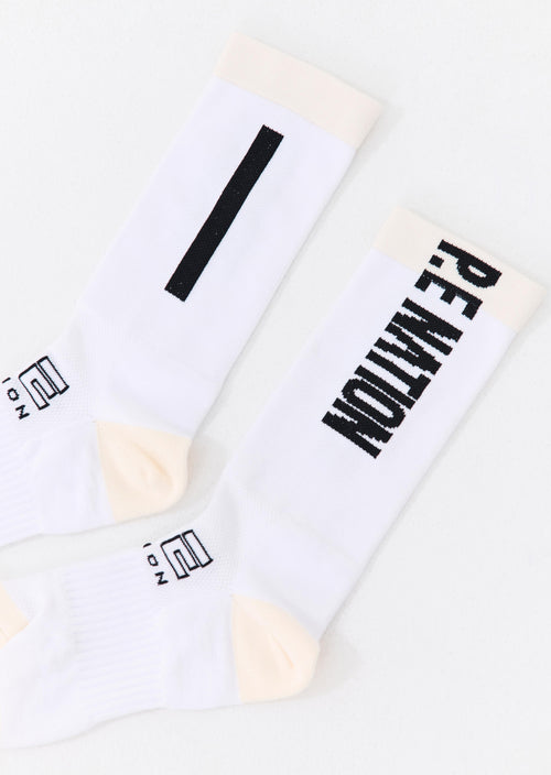 ASCENT SOCK IN OPTIC WHITE