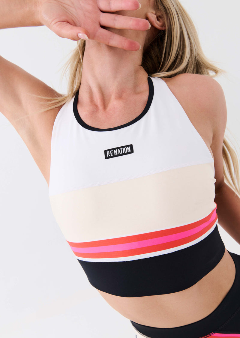 REFRAME SPORTS BRA IN OPTIC WHITE
