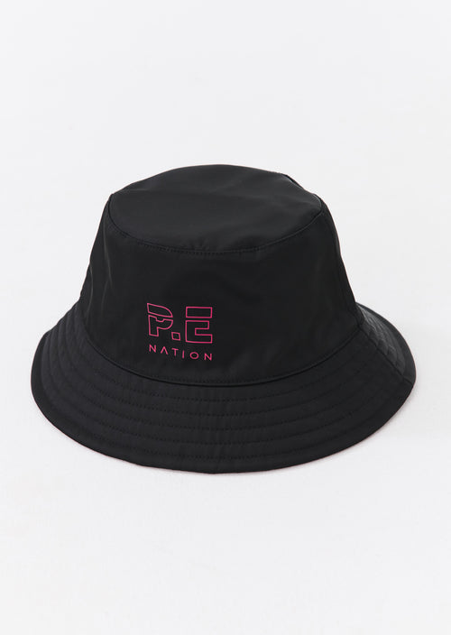 HEADS UP BUCKET HAT IN BLACK