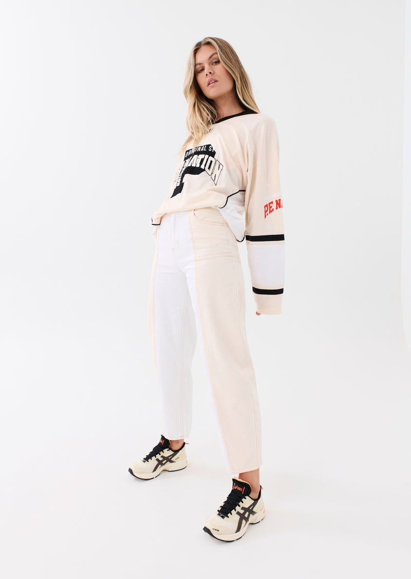 REFRAME PANT IN OPTIC WHITE