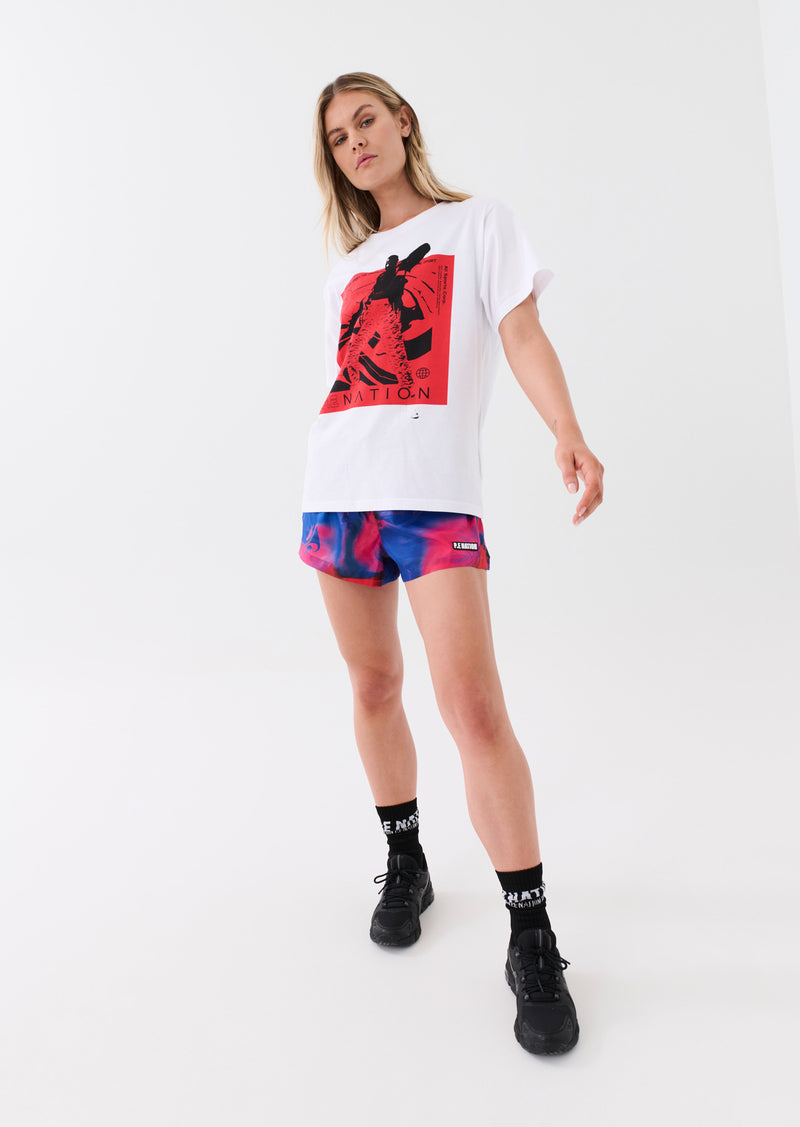 UPTEMPO TEE IN OPTIC WHITE