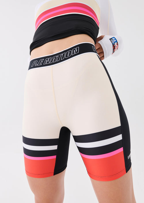 REFRAME BIKE SHORT IN PEARLED IVORY