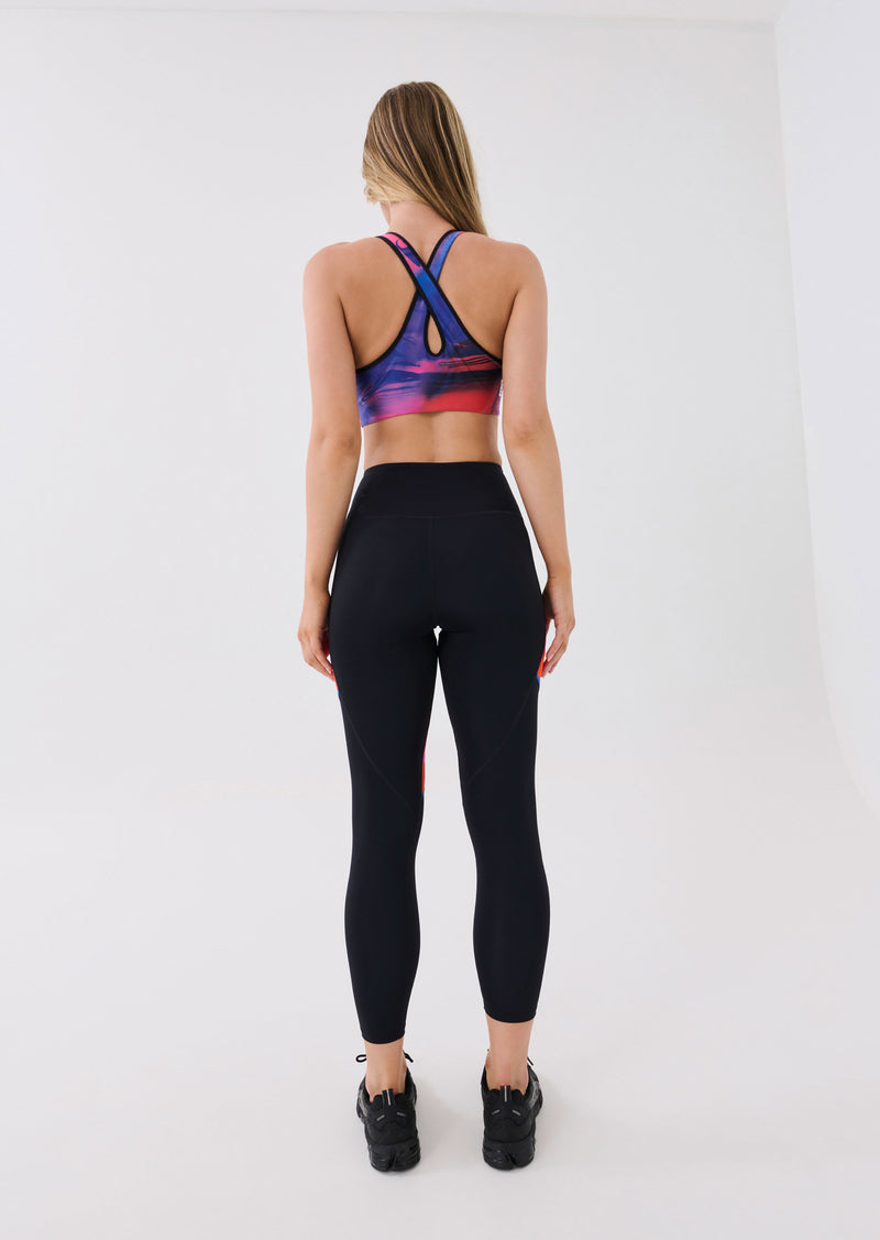 REWIND SPORTS BRA IN OVERLAY PRINT