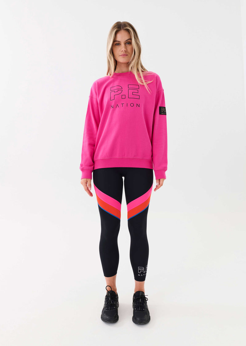 HEADS UP SWEAT IN PINK GLO