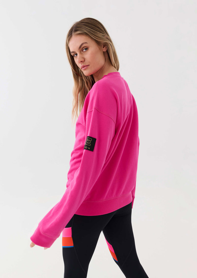 HEADS UP SWEAT IN PINK GLO
