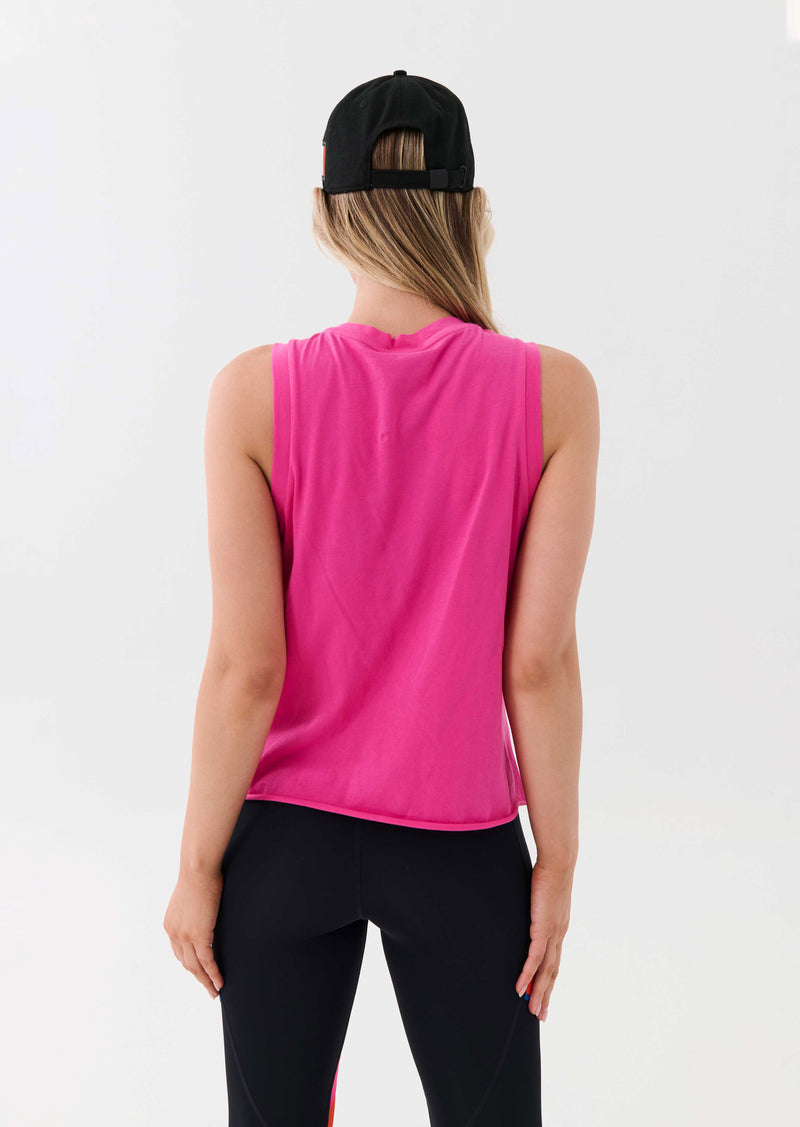 HEADS UP TANK IN PINK GLO