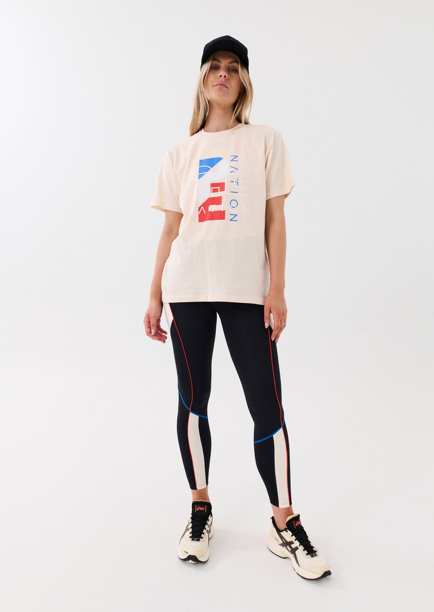 HERITAGE TEE IN PEARLED IVORY