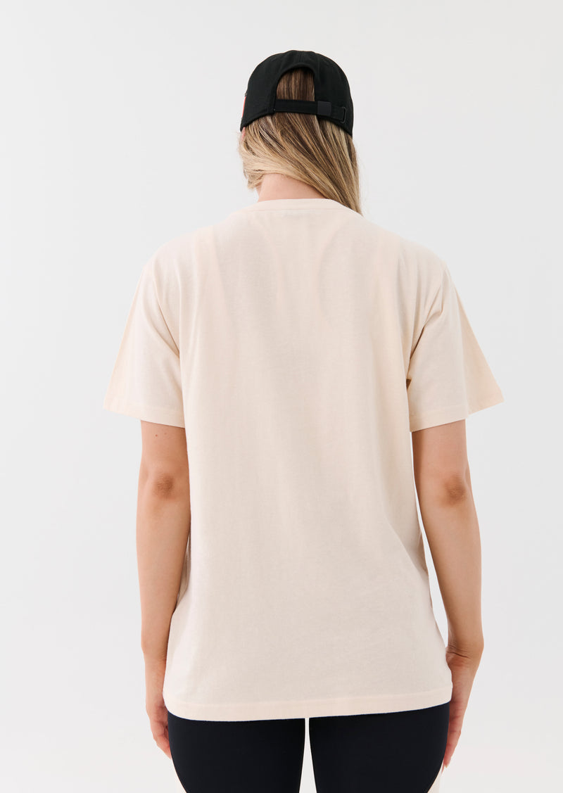 HERITAGE TEE IN PEARLED IVORY