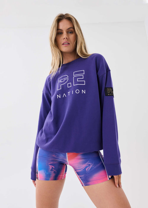 HEADS UP SWEAT IN DEEP BLUE