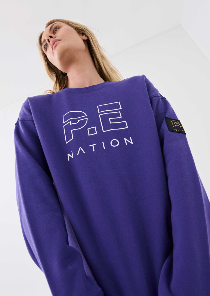 HEADS UP SWEAT IN DEEP BLUE