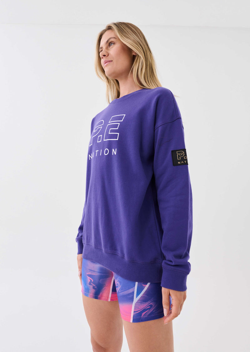 HEADS UP SWEAT IN DEEP BLUE