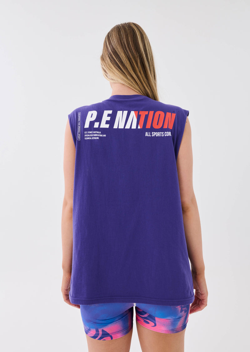 INITIATE TANK IN DEEP BLUE