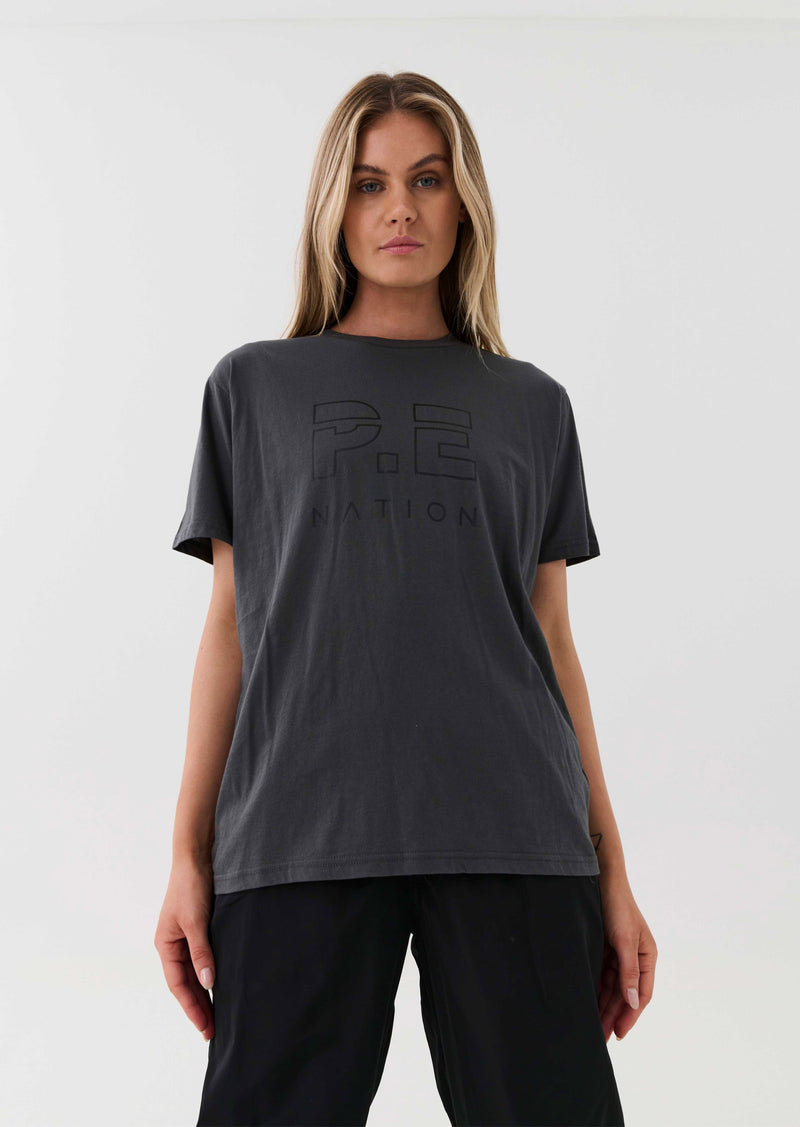 HEADS UP TEE IN DARK SHADOW