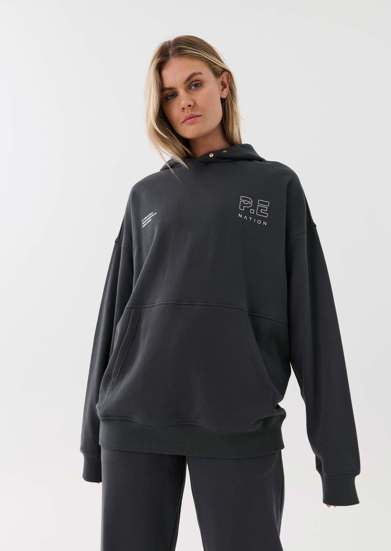 INITIATE HOODIE IN DARK SHADOW