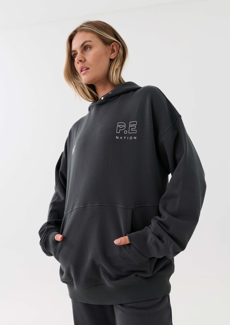 INITIATE HOODIE IN DARK SHADOW