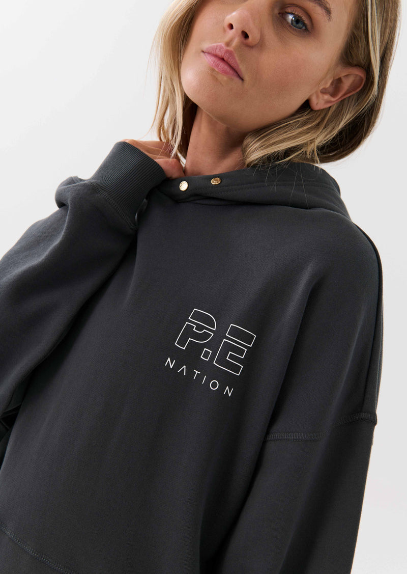 INITIATE HOODIE IN DARK SHADOW