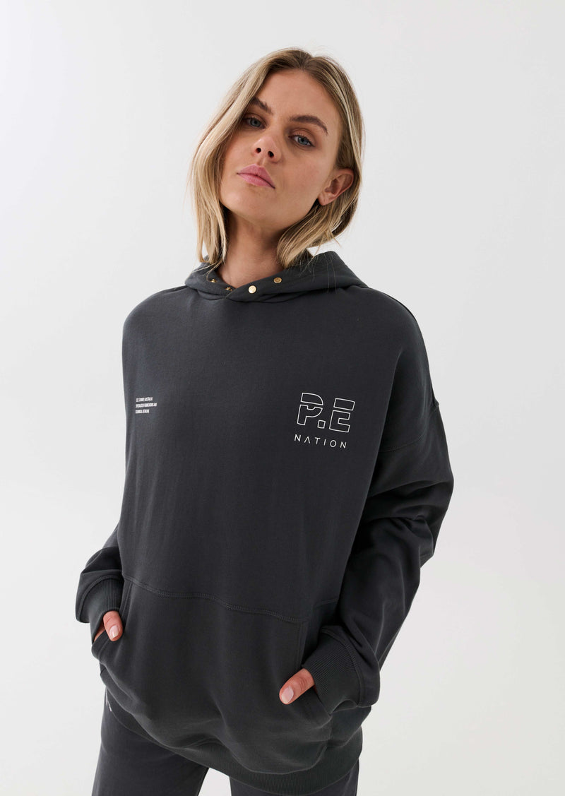 INITIATE HOODIE IN DARK SHADOW