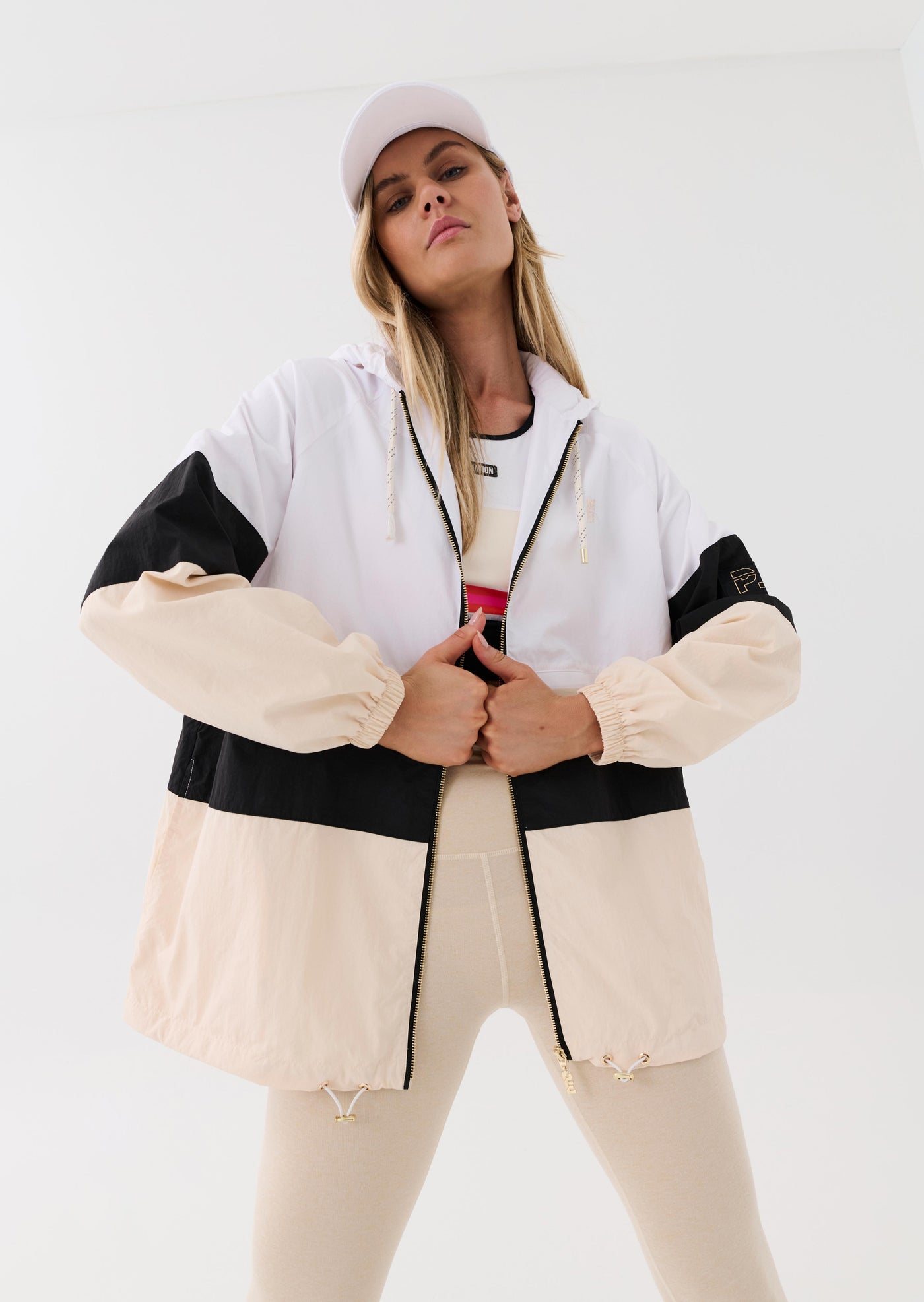 FRONT SIDE JACKET IN OPTIC WHITE