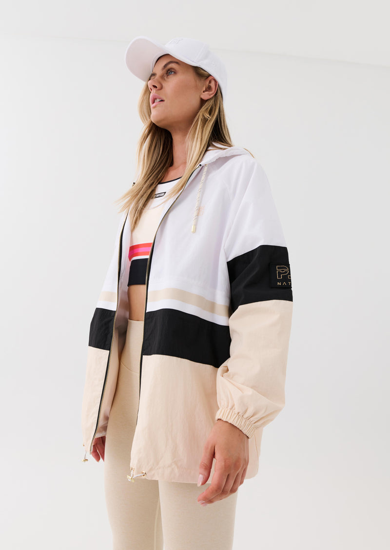 FRONT SIDE JACKET IN OPTIC WHITE