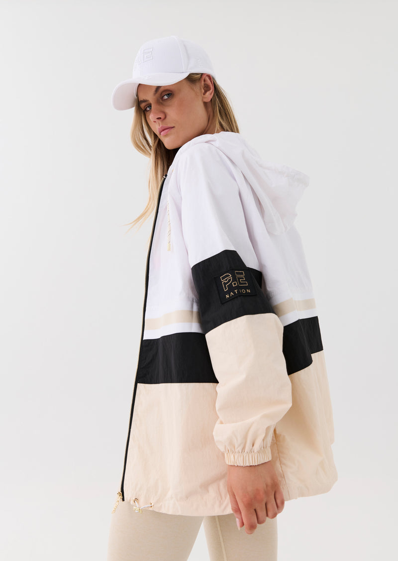 FRONT SIDE JACKET IN OPTIC WHITE