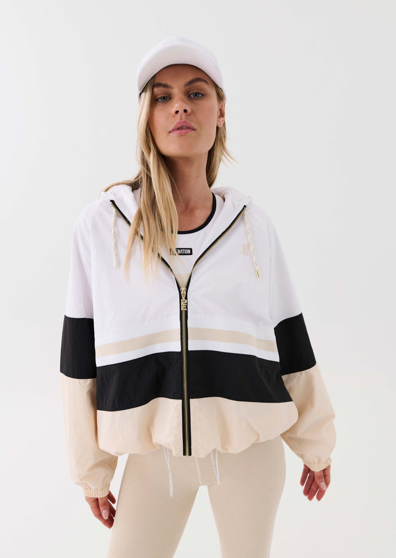 FRONT SIDE JACKET IN OPTIC WHITE