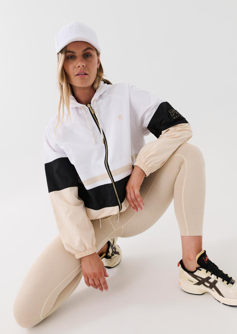 FRONT SIDE JACKET IN OPTIC WHITE