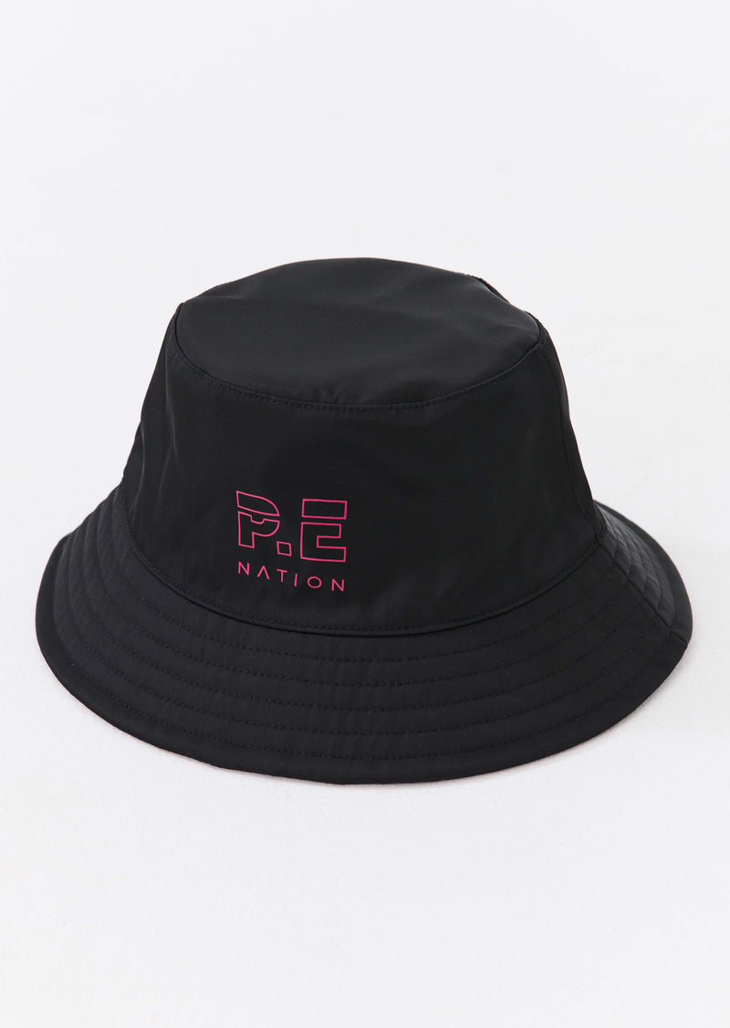 HEADS UP BUCKET HAT IN BLACK