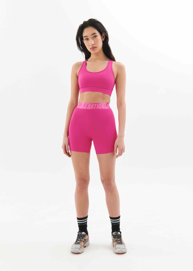 RUDIMENTAL SPORTS BRA IN RASPBERRY ROSE