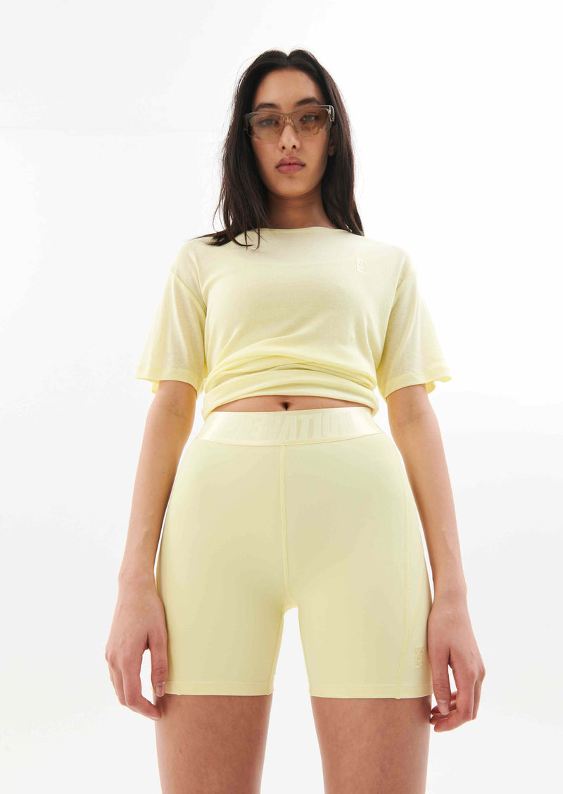 PRIMARY TEE IN WAX YELLOW