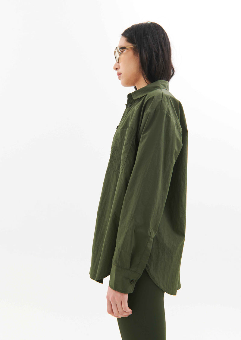 INTERVAL SHIRT IN RIFLE GREEN