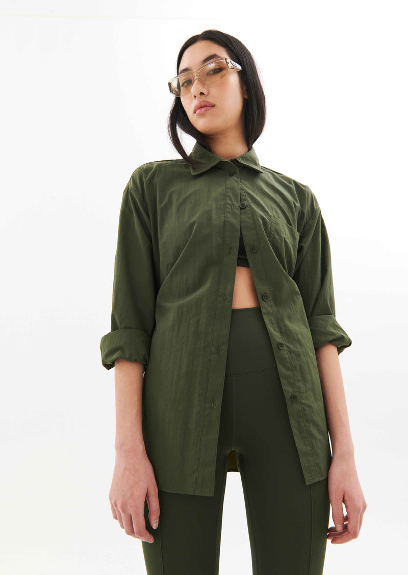 INTERVAL SHIRT IN RIFLE GREEN